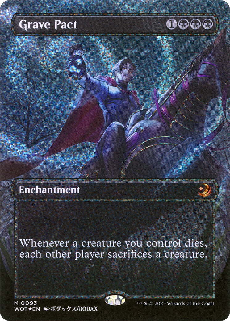 Grave Pact (Anime Borderless) (Confetti Foil) [Wilds of Eldraine: Enchanting Tales] | Grognard Games