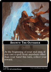 Bounty: The Outsider // Bounty Rules Double-Sided Token [Outlaws of Thunder Junction Commander Tokens] | Grognard Games