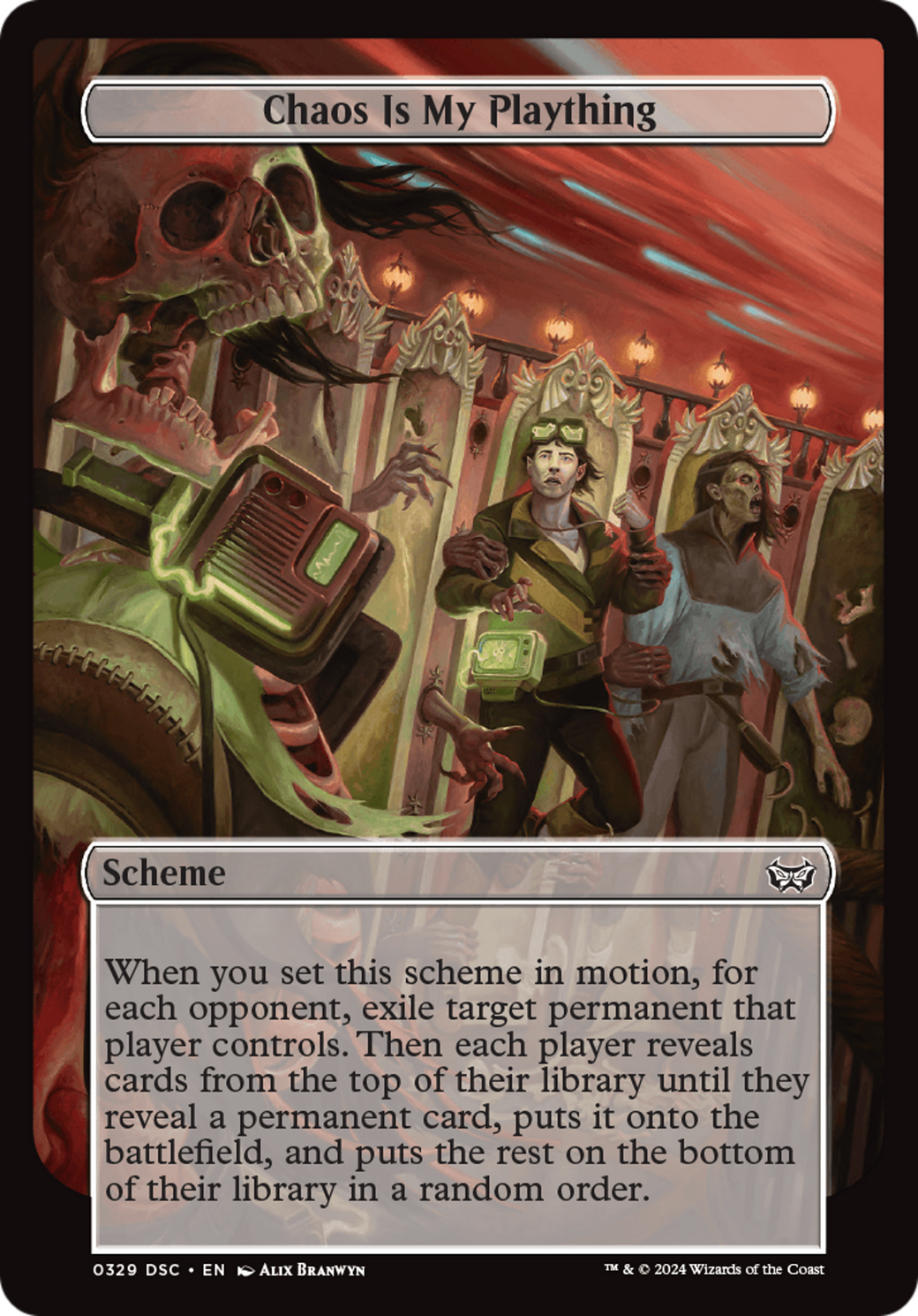 Chaos is My Plaything (Full Art) [Duskmourn: Archenemy] | Grognard Games