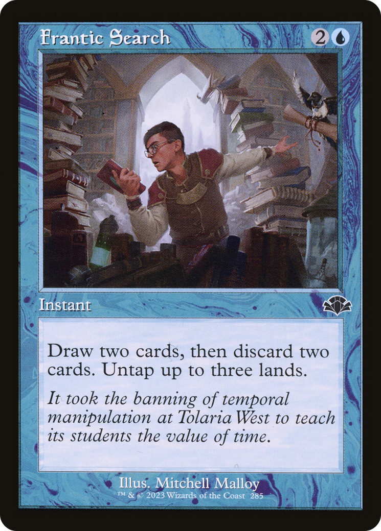 Frantic Search (Retro) [Dominaria Remastered] | Grognard Games