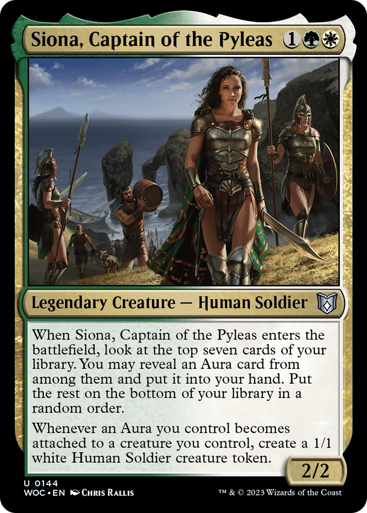 Siona, Captain of the Pyleas [Wilds of Eldraine Commander] | Grognard Games
