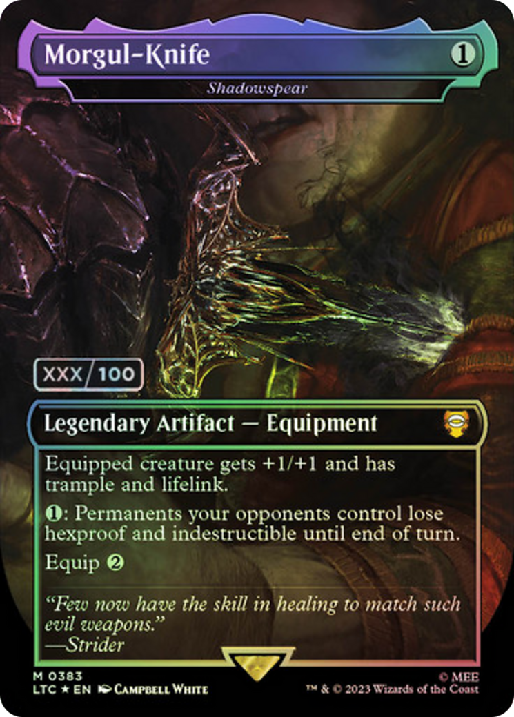 Morgul-Knife - Shadowspear (Serialized) [The Lord of the Rings: Tales of Middle-Earth Commander] | Grognard Games