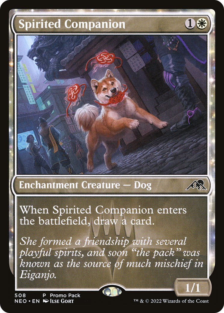 Spirited Companion (Promo Pack) [Kamigawa: Neon Dynasty Promos] | Grognard Games