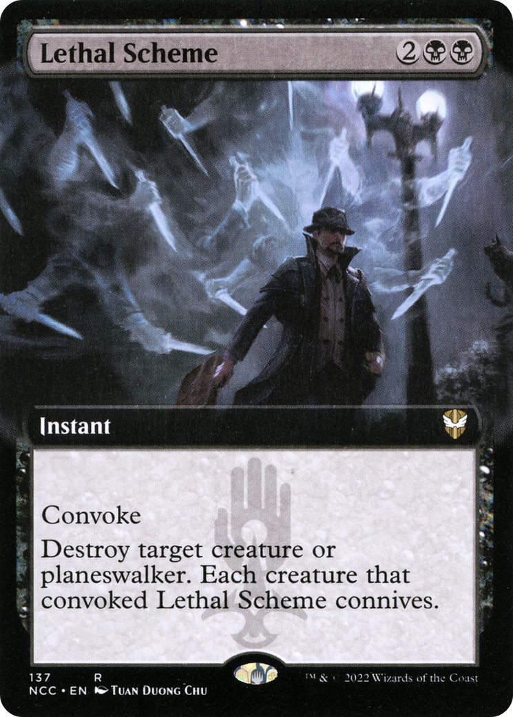 Lethal Scheme (Extended Art) [Streets of New Capenna Commander] | Grognard Games