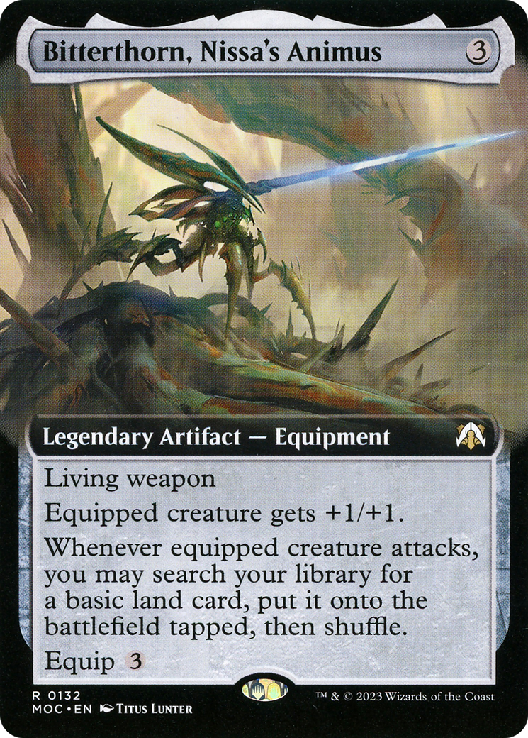 Bitterthorn, Nissa's Animus (Extended Art) [March of the Machine Commander] | Grognard Games