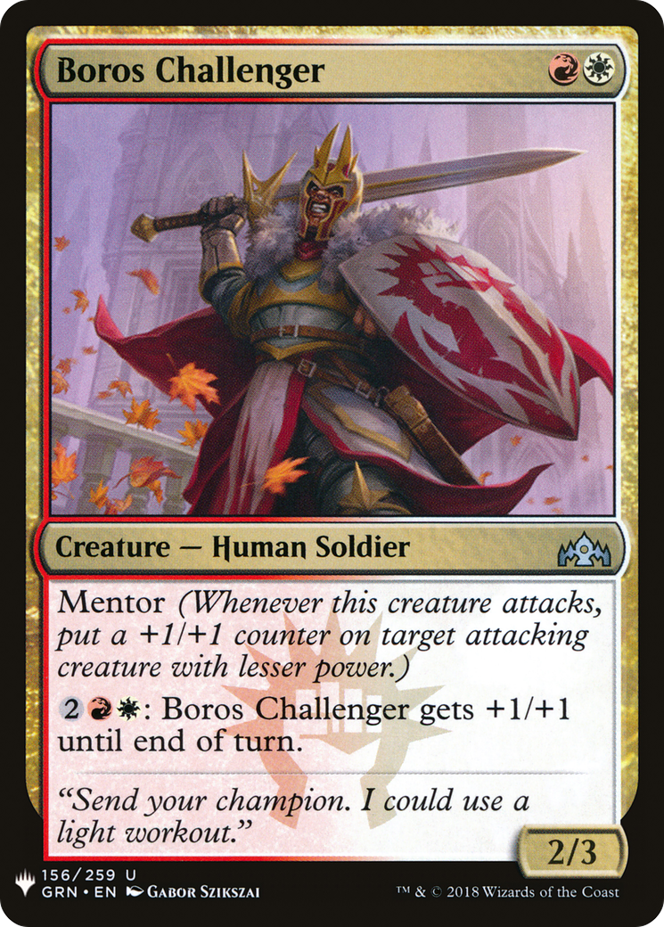 Boros Challenger (LIST-156) - The List | Grognard Games