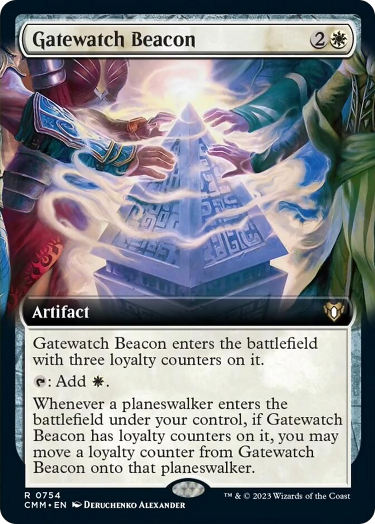 Gatewatch Beacon (Extended Art) [Commander Masters] | Grognard Games