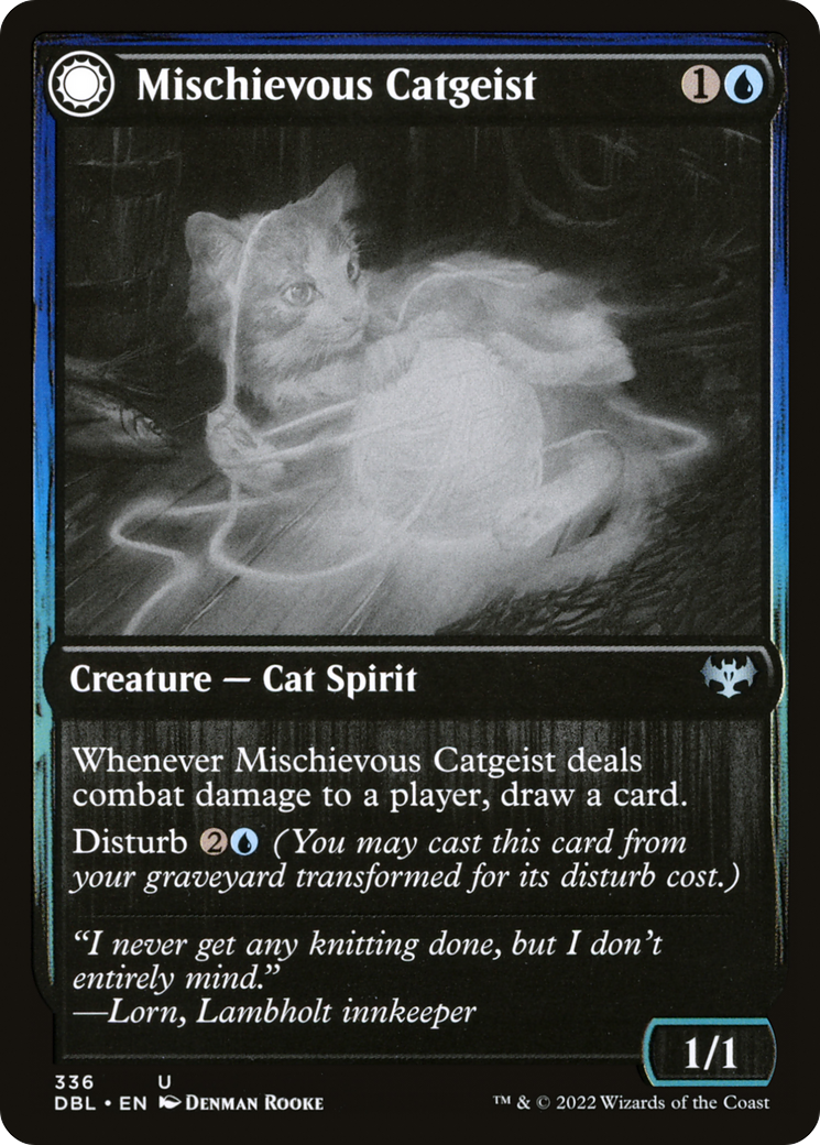 Mischievous Catgeist // Catlike Curiosity [Innistrad: Double Feature] | Grognard Games