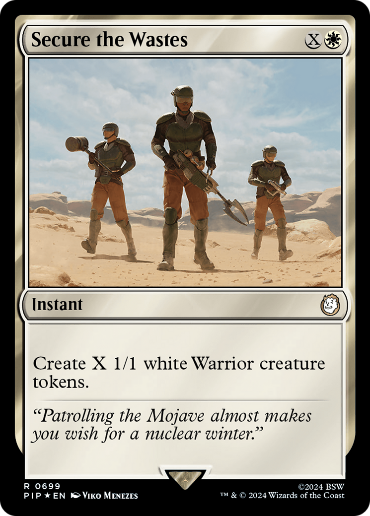 Secure the Wastes (Surge Foil) [Fallout] | Grognard Games