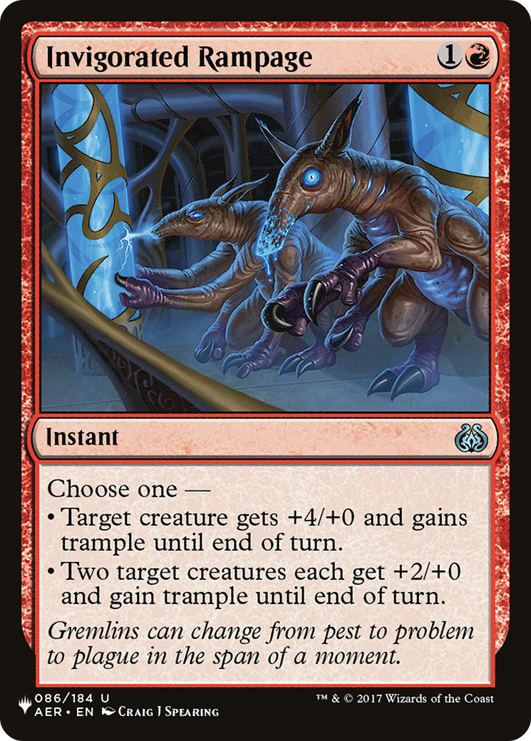 Invigorated Rampage [The List] | Grognard Games
