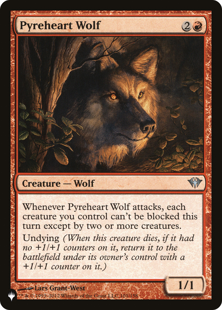 Pyreheart Wolf [The List Reprints] | Grognard Games