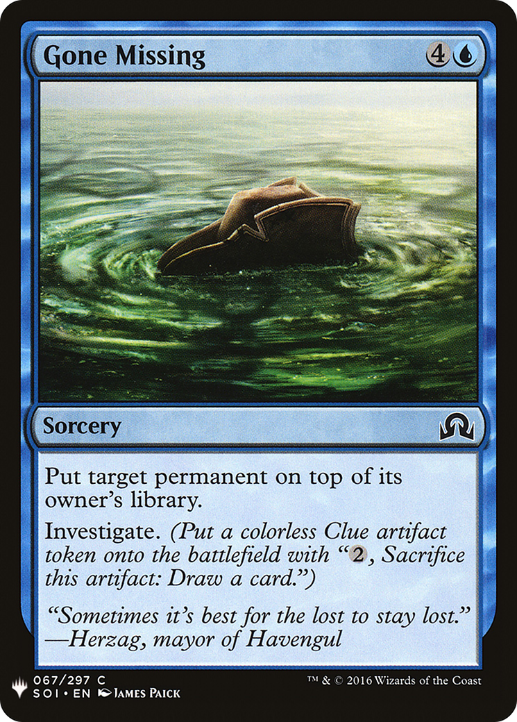 Gone Missing [Mystery Booster] | Grognard Games