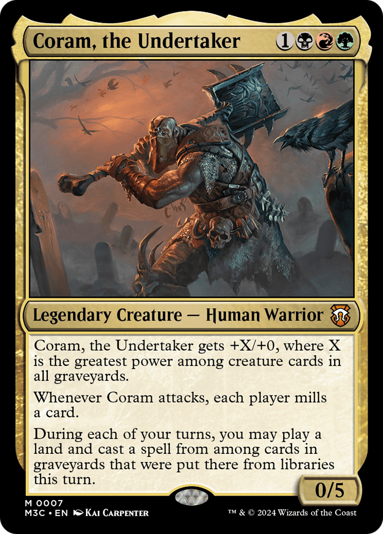 Coram, the Undertaker [Modern Horizons 3 Commander] | Grognard Games