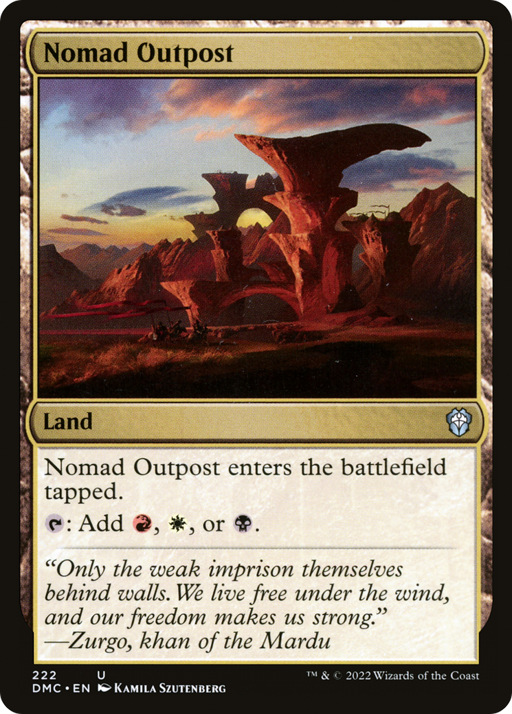 Nomad Outpost [Dominaria United Commander] | Grognard Games