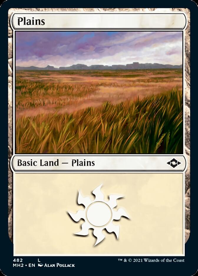 Plains (482) (Foil Etched) [Modern Horizons 2] | Grognard Games