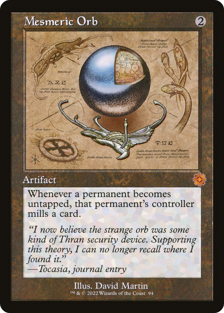 Mesmeric Orb (Retro Schematic) [The Brothers' War Retro Artifacts] | Grognard Games