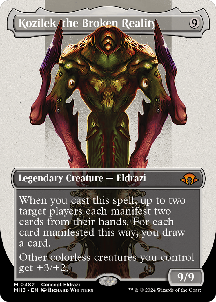 Kozilek, the Broken Reality (Borderless) (Serialized) [Modern Horizons 3] | Grognard Games