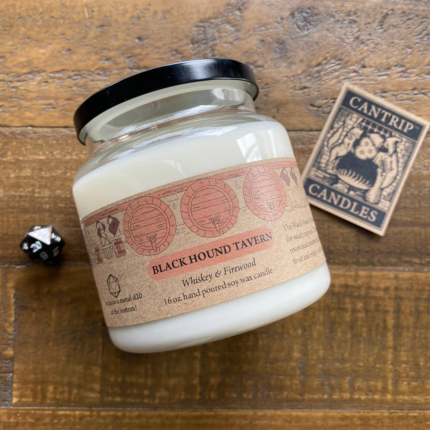 Black Hound Tavern Gaming Candle | Grognard Games