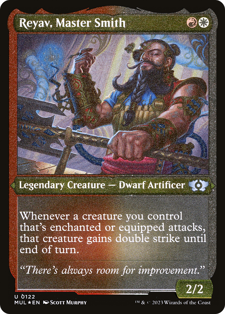 Reyav, Master Smith (Foil Etched) (MUL-122) - Multiverse Legends Foil | Grognard Games