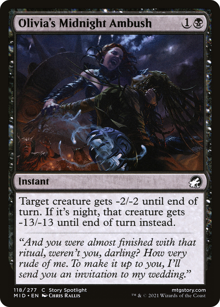 Olivia's Midnight Ambush [Innistrad: Midnight Hunt] | Grognard Games