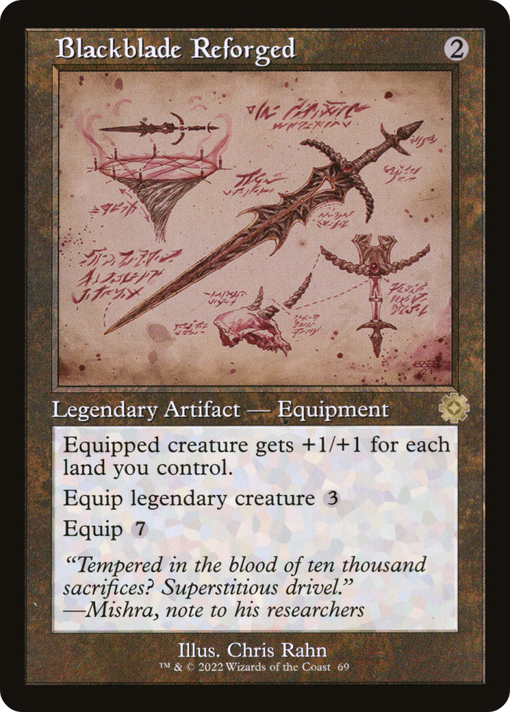 Blackblade Reforged (Retro Schematic) [The Brothers' War Retro Artifacts] | Grognard Games
