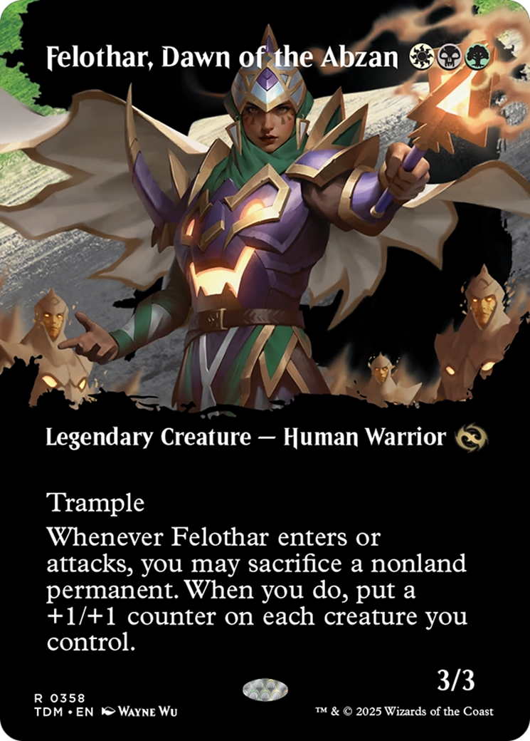 Felothar, Dawn of the Abzan (Borderless) [Tarkir: Dragonstorm] | Grognard Games