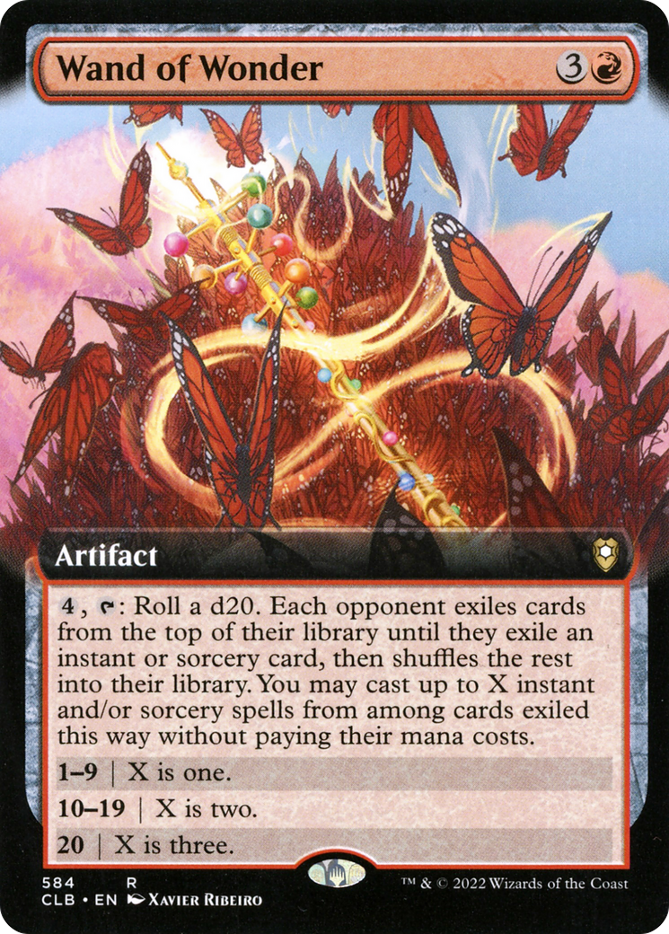 Wand of Wonder (Extended Art) [Commander Legends: Battle for Baldur's Gate] | Grognard Games