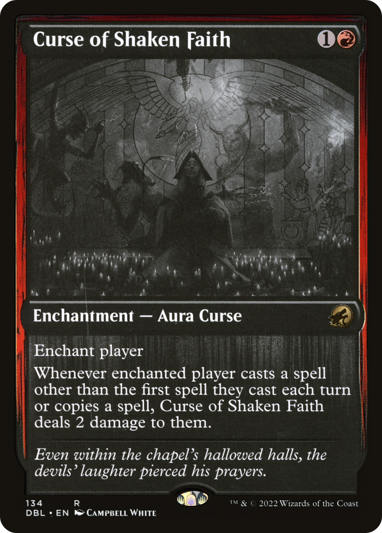Curse of Shaken Faith [Innistrad: Double Feature] | Grognard Games