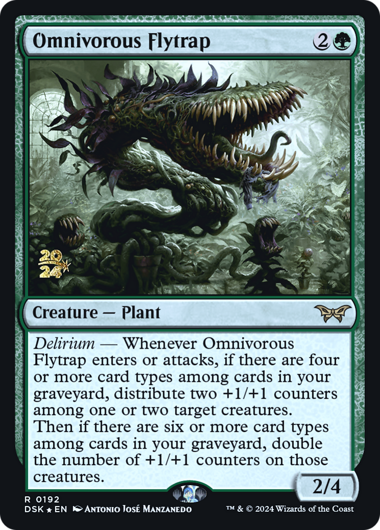 Omnivorous Flytrap [Duskmourn: House of Horror Prerelease Promos] | Grognard Games