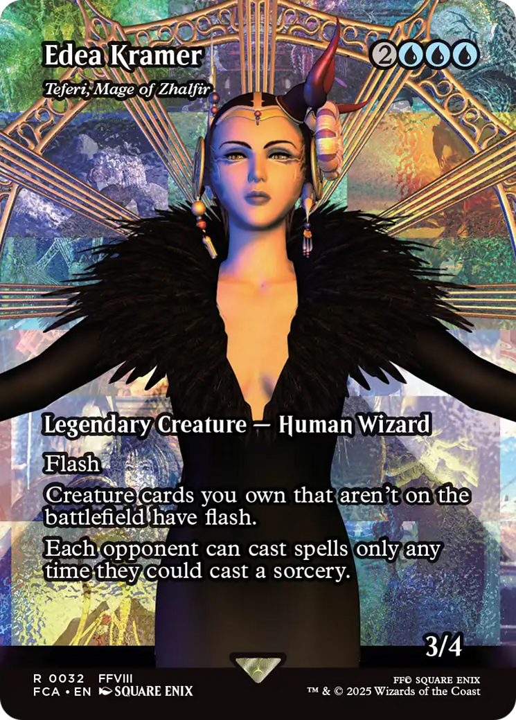 Teferi, Mage of Zhalfir (FCA-032) - FINAL FANTASY: Through the Ages / Edea Kramer (Borderless) Foil | Grognard Games