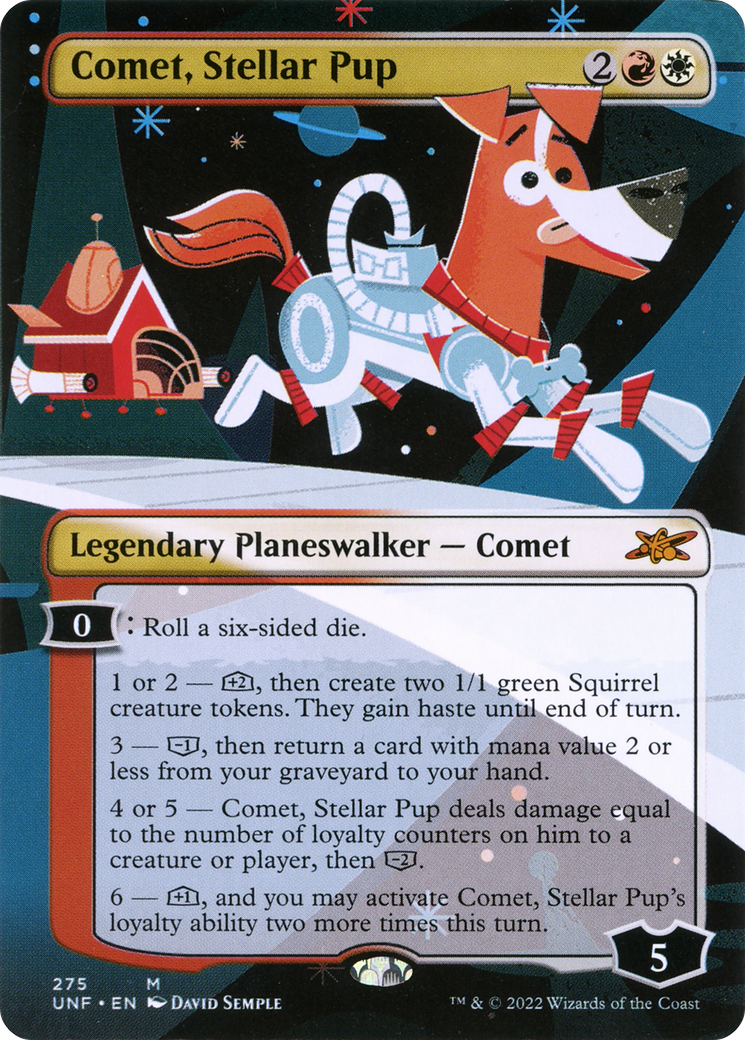 Comet, Stellar Pup (Borderless) [Unfinity] | Grognard Games