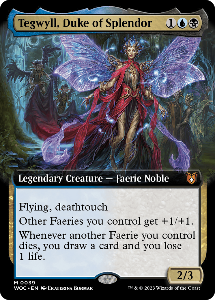 Tegwyll, Duke of Splendor (Extended Art) [Wilds of Eldraine Commander] | Grognard Games