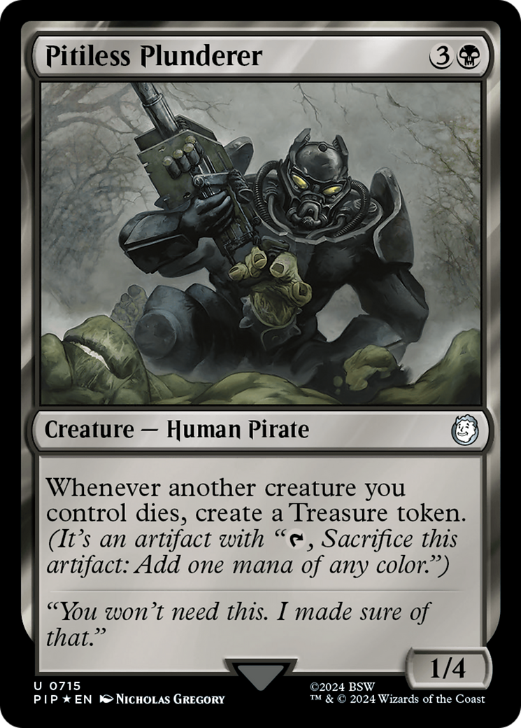 Pitiless Plunderer (Surge Foil) [Fallout] | Grognard Games