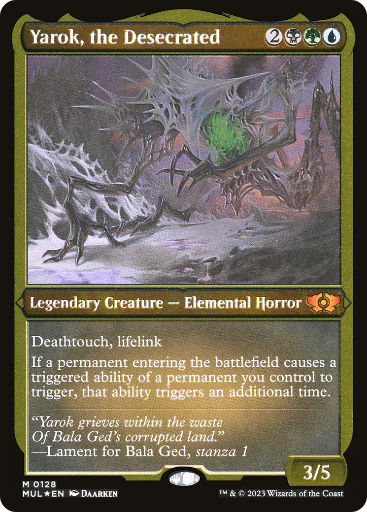 Yarok, the Desecrated (Foil Etched) (MUL-128) - Multiverse Legends Foil | Grognard Games