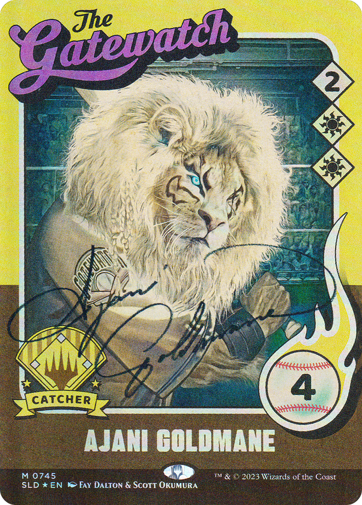 Ajani Goldmane (745) (Autographed) [Secret Lair Drop Series] | Grognard Games