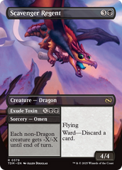 Scavenger Regent // Exude Toxin // Scavenger Regent (TDM-379) - Tarkir: Dragonstorm (Borderless) Foil | Grognard Games