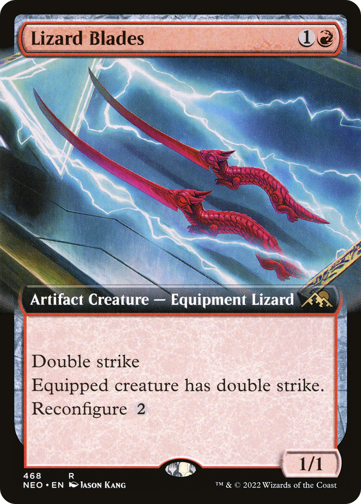 Lizard Blades (Extended Art) [Kamigawa: Neon Dynasty] | Grognard Games