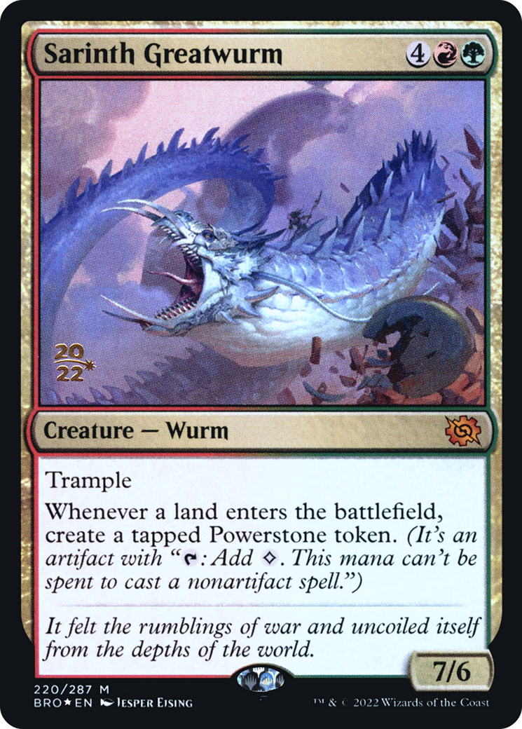 Sarinth Greatwurm [The Brothers' War: Prerelease Promos] | Grognard Games