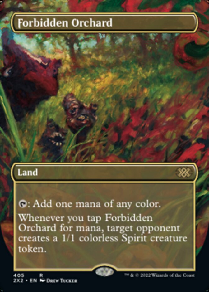 Forbidden Orchard (Borderless Alternate Art) [Double Masters 2022] | Grognard Games