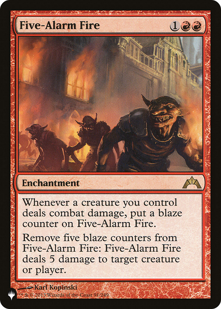 Five-Alarm Fire [The List] | Grognard Games