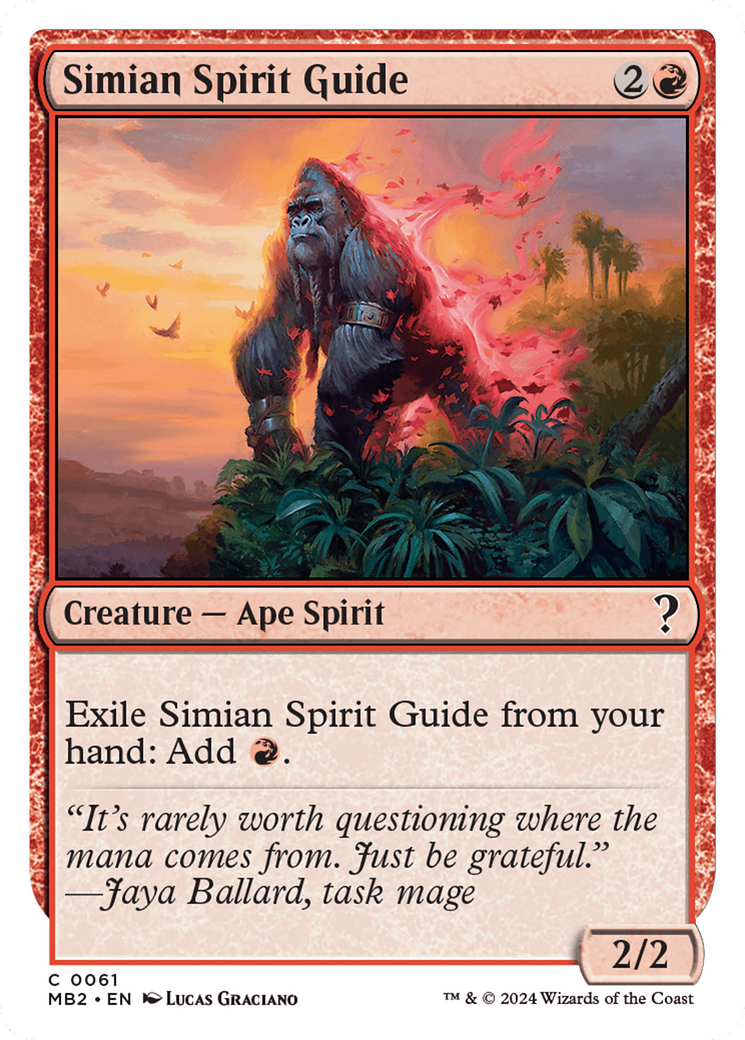 Simian Spirit Guide (White Border) [Mystery Booster 2] | Grognard Games