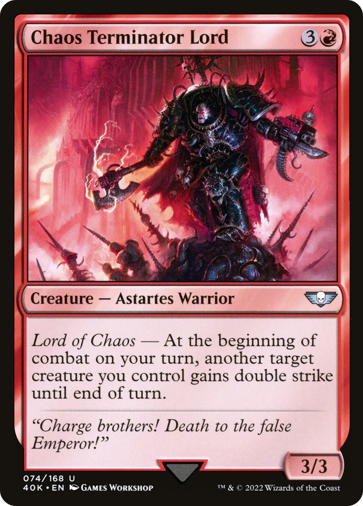 Chaos Terminator Lord [Universes Beyond: Warhammer 40,000] | Grognard Games