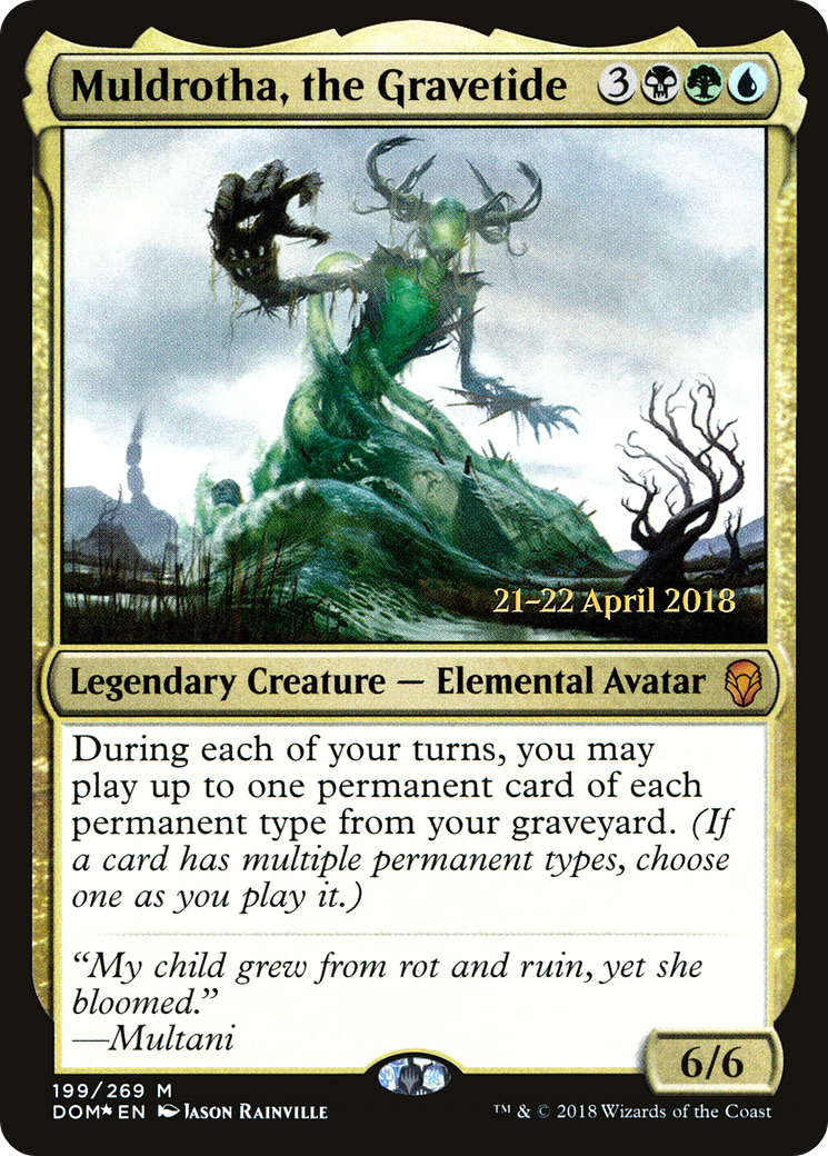 Muldrotha, the Gravetide  [Dominaria Prerelease Promos] | Grognard Games