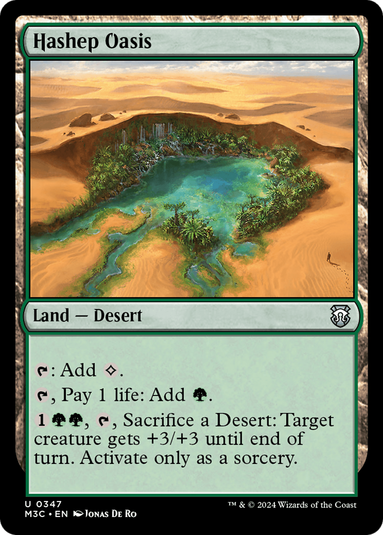 Hashep Oasis (Ripple Foil) [Modern Horizons 3 Commander] | Grognard Games