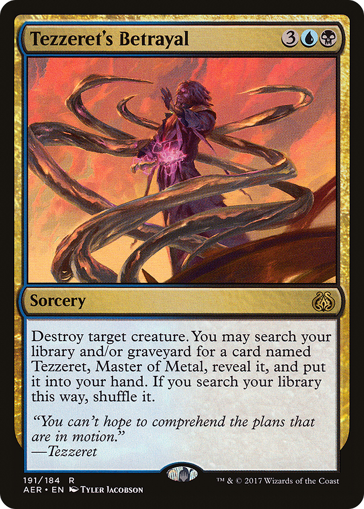 Tezzeret's Betrayal [Aether Revolt] | Grognard Games