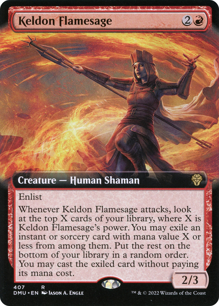 Keldon Flamesage (DMU-407) - Dominaria United: (Extended Art) | Grognard Games