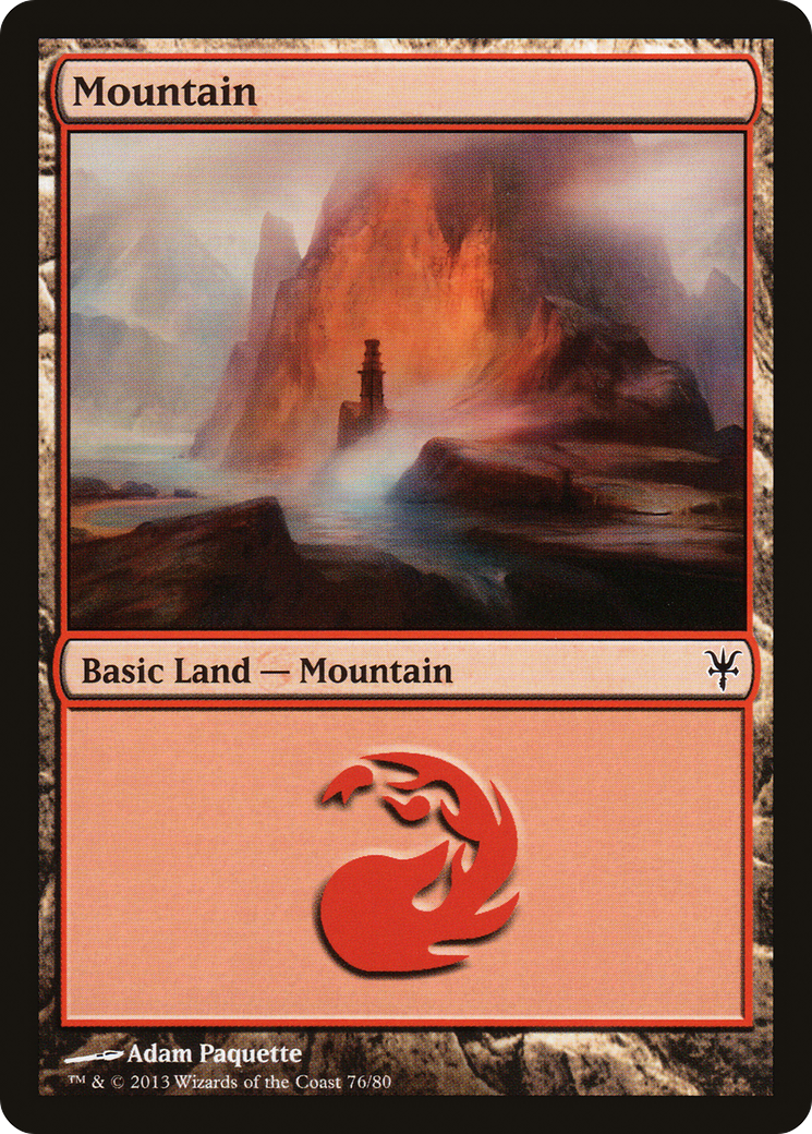 Mountain (76) [Duel Decks: Sorin vs. Tibalt] | Grognard Games