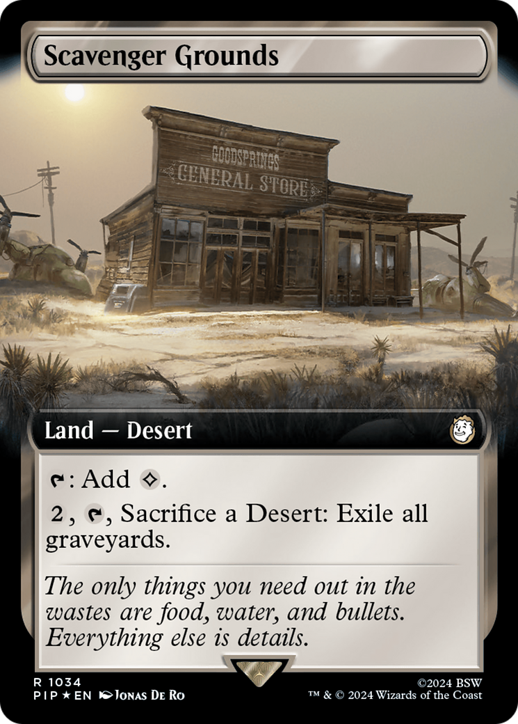 Scavenger Grounds (Extended Art) (Surge Foil) [Fallout] | Grognard Games