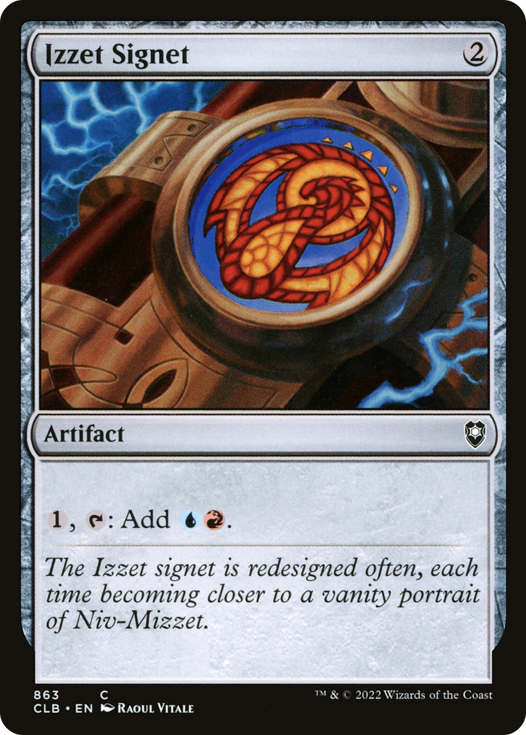 Izzet Signet [Commander Legends: Battle for Baldur's Gate] | Grognard Games