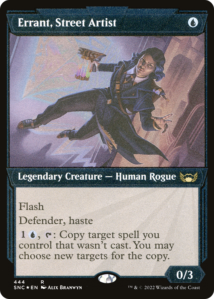 Errant, Street Artist (Showcase Art Deco Foil Etched) [Streets of New Capenna] | Grognard Games
